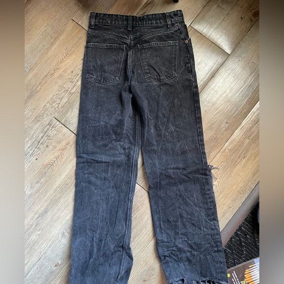Zara black jeans with knee holes, size 2 - Picture 3 of 3